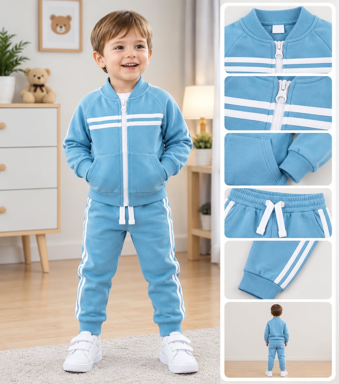 Boys Winter Tracksuit (Sky)