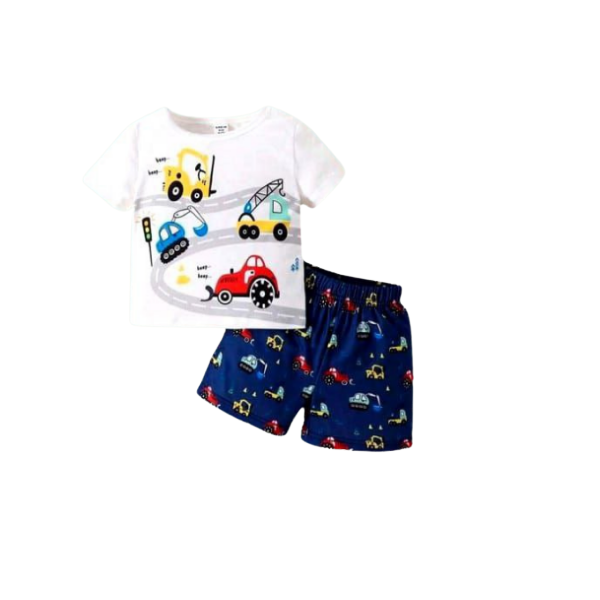 Baby & Kids 2pcs Printed T-shirt Set (3mths-6yrs)-0069