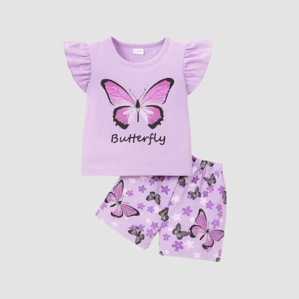 Baby & Kids 2pcs Printed T-shirt Set (3mths-6yrs)-0039