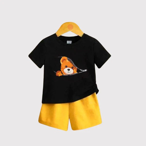Baby & Kids 2pcs Printed T-shirt Set (3mths-6yrs)-0040