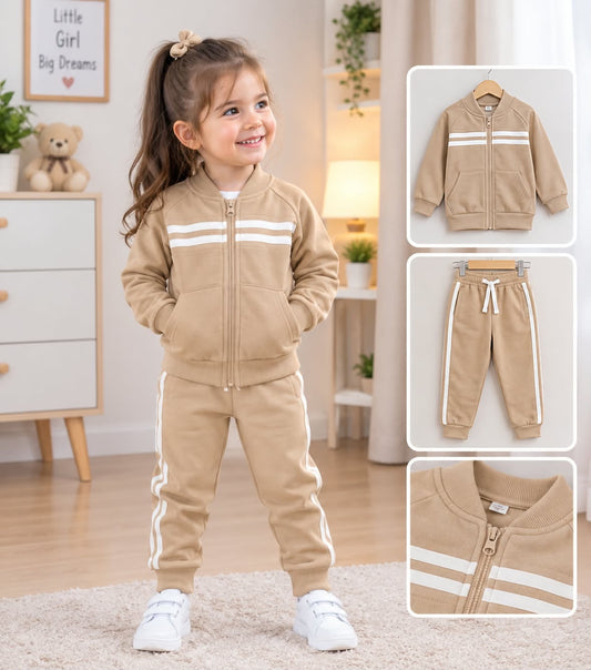 Girls Winter Tracksuit (Khaki)
