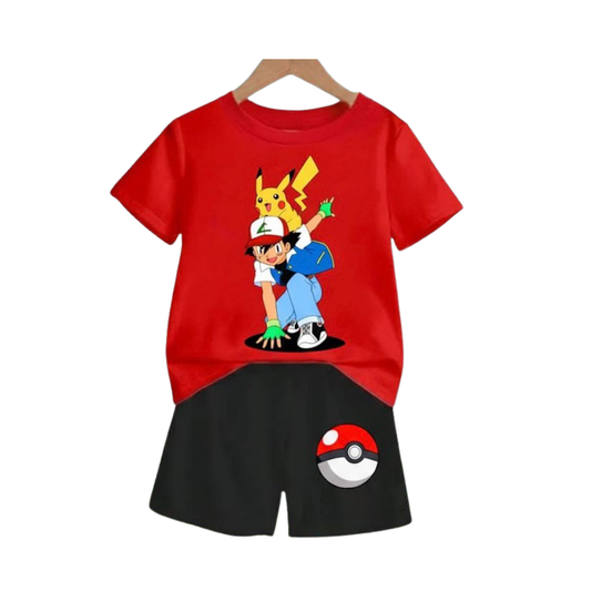 Baby & Kids 2pcs  Printed T-shirt Set (1years-7yrs)-0167