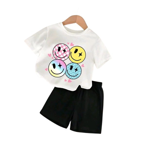 Baby & Kids 2pcs  Printed T-shirt Set (3mths-6yrs)-0116