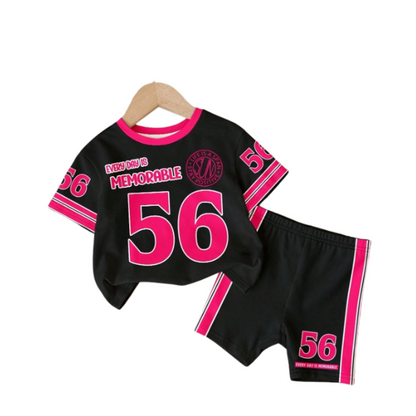 Baby & Kids 2pcs  Printed T-shirt Set (3mths-6yrs)-0117