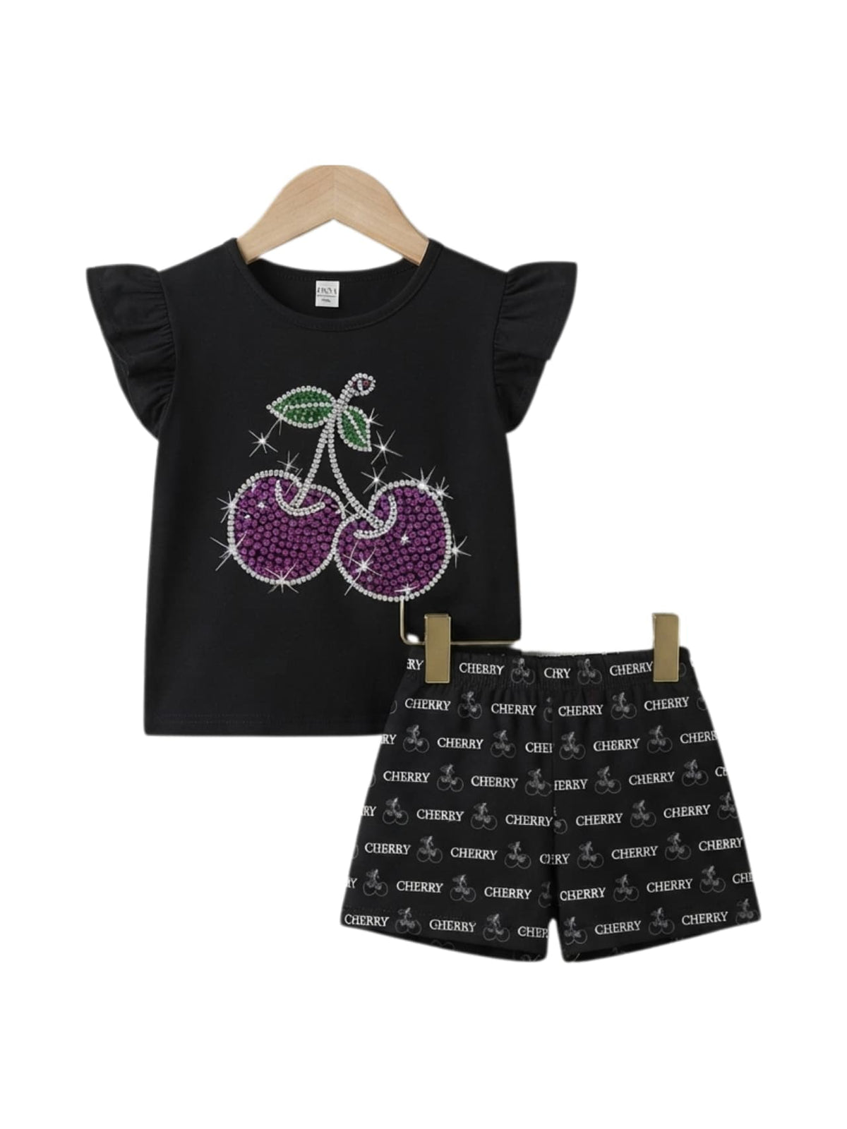 Girls Cherry  Outfit Set 053