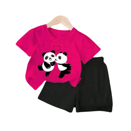 Baby & Kids 2pcs  Printed T-shirt Set (3mths-6yrs)-0052