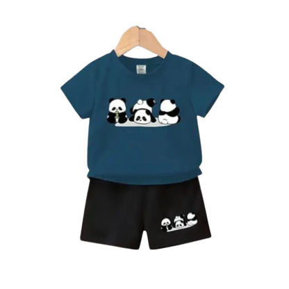 Baby & Kids 2pcs  Printed T-shirt Set (3mths-6yrs)-0009