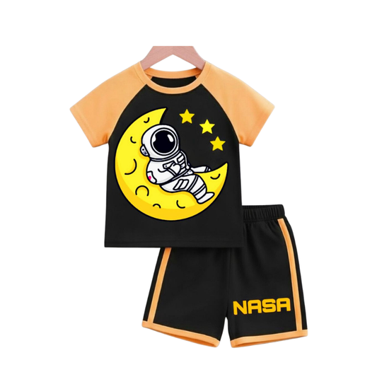 Baby & Kids 2pcs  Printed T-shirt Set (1years-7yrs)-0171