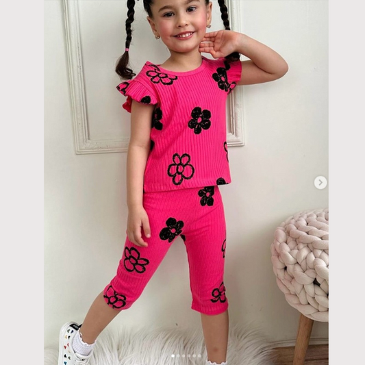 Baby & Kids 2pcs  Printed T-shirt Set (1yrs -7yrs)-0129
