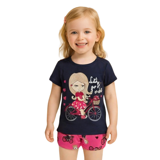 Baby & Kids 2pcs  Printed T-shirt Set (3mths-6yrs)-0092