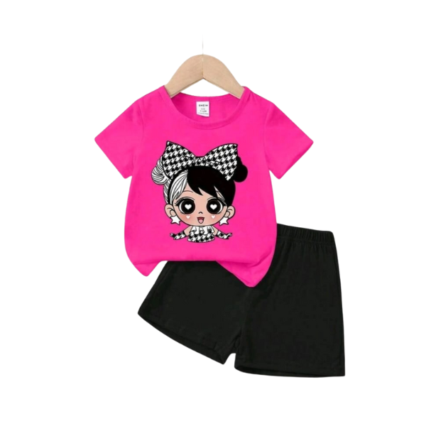 Baby & Kids 2pcs  Printed T-shirt Set (3mths-7yrs)-0099