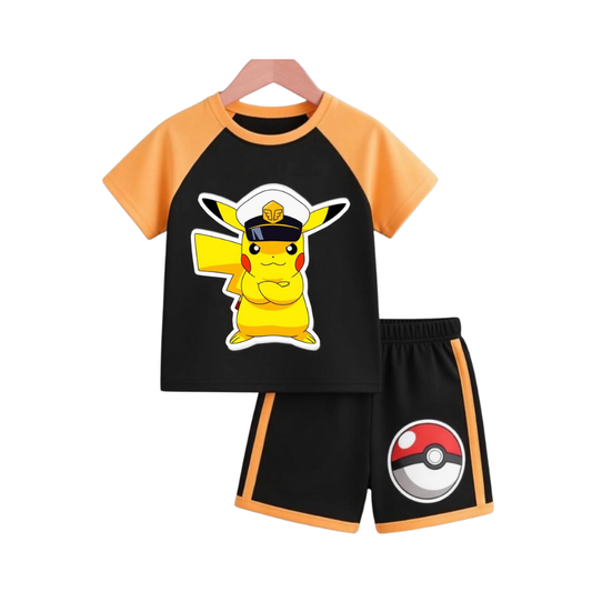 Baby & Kids 2pcs  Printed T-shirt Set (1years-7yrs)-0166