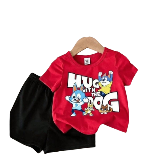 Baby & Kids 2pcs  Printed T-shirt Set (3mths-6yrs)-0141