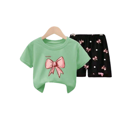 Baby & Kids 2pcs  Printed T-shirt Set (3mths-6yrs)-0066