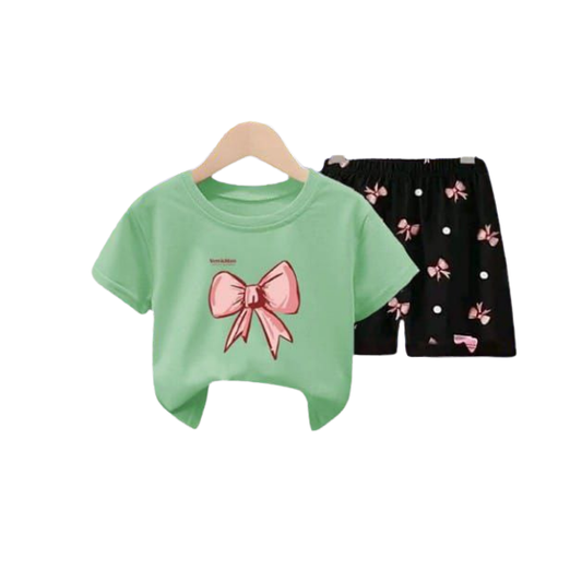 Baby & Kids 2pcs  Printed T-shirt Set (3mths-6yrs)-0066