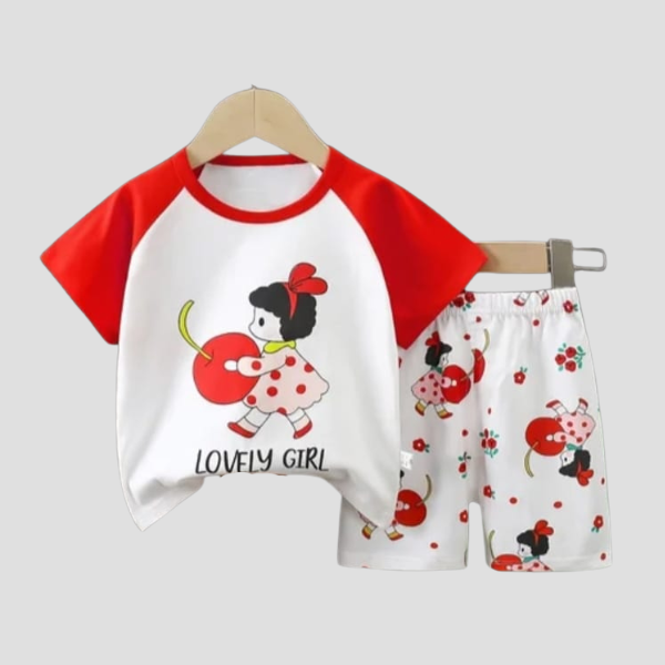 Baby & Kids 2pcs  Printed T-shirt Set (3mths-6yrs)-0007