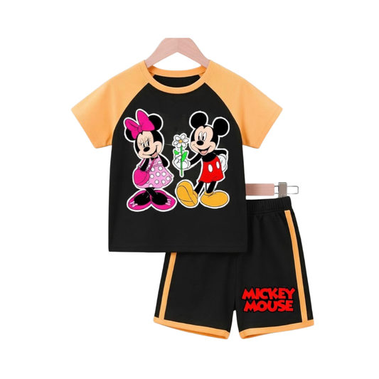 Baby & Kids 2pcs  Printed T-shirt Set (1years-7yrs)-0169