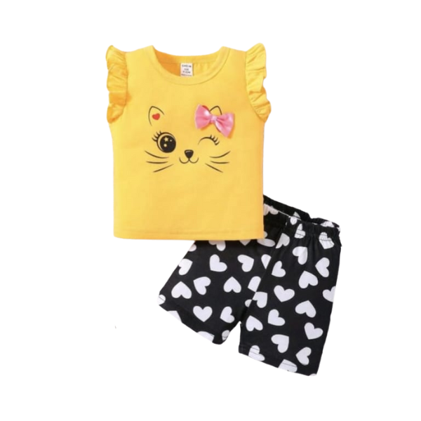 Baby & Kids 2pcs  Printed T-shirt Set (3mths-6yrs)-0108