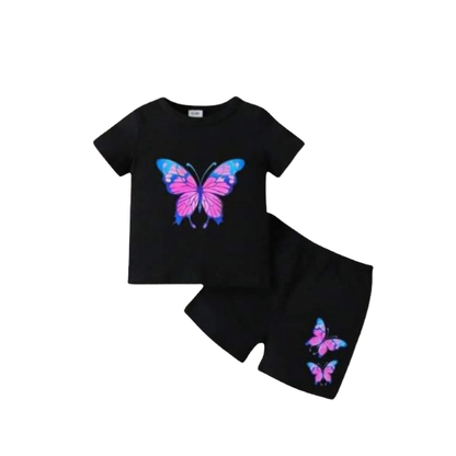 Baby & Kids 2pcs  Printed T-shirt Set (3mths-6yrs)-0005