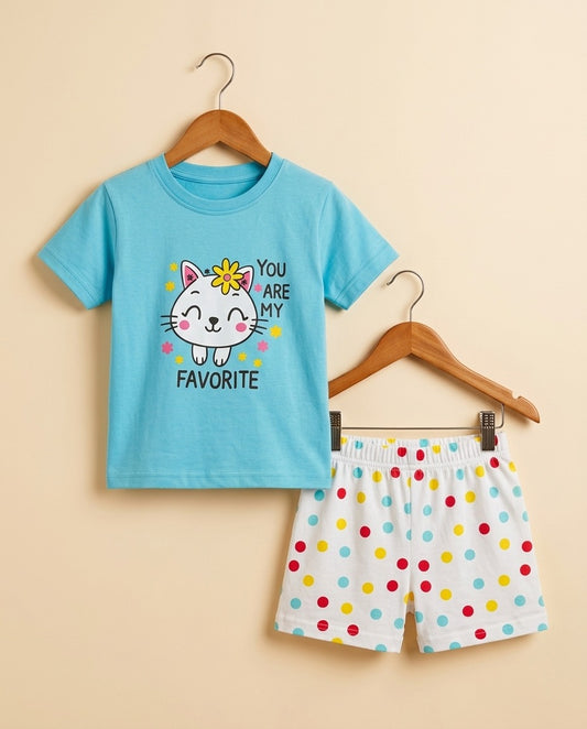 Girls T-Shirt & Pant Set 207