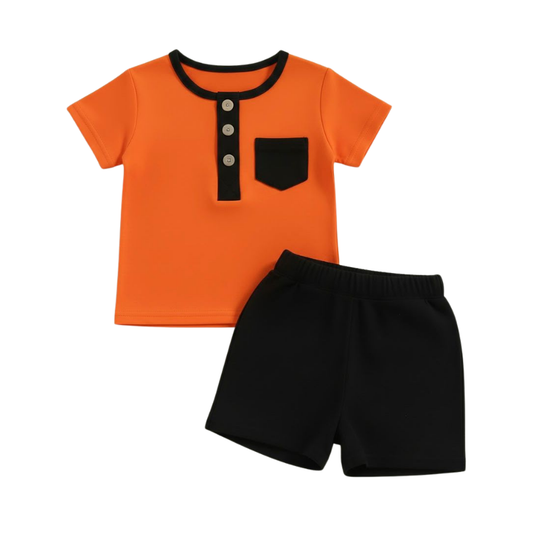 Baby & Kids 2pcs  Printed T-shirt Set (1years-7yrs)-0162