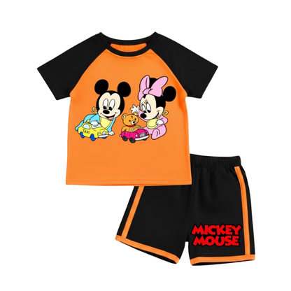 Baby & Kids 2pcs  Printed T-shirt Set (1years-7yrs)-0168