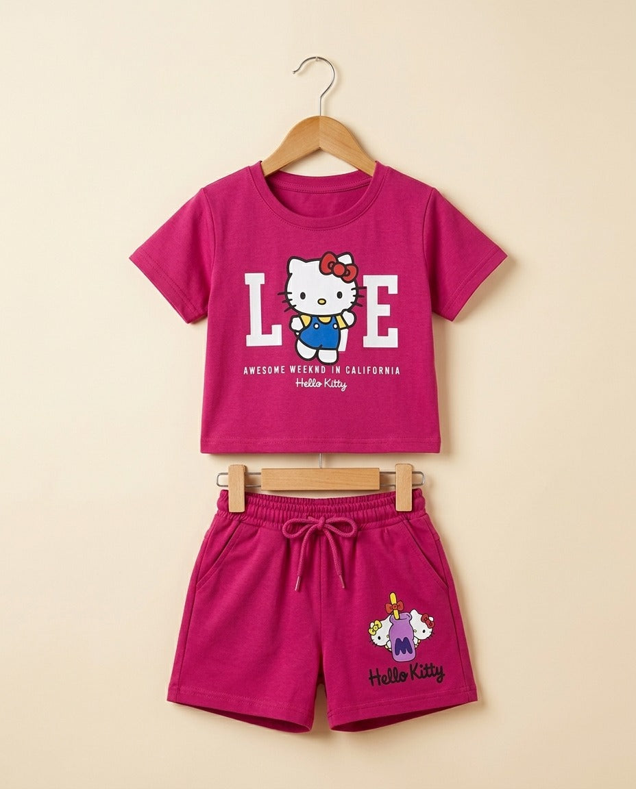 Girls T-Shirt & Pant Set 215