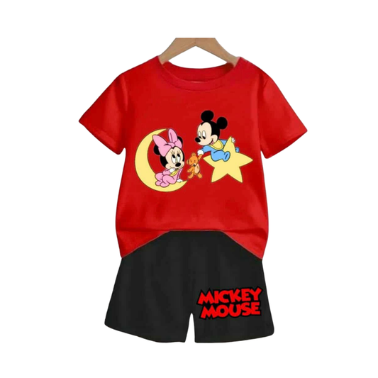 Baby & Kids 2pcs  Printed T-shirt Set (1years-7yrs)-0164