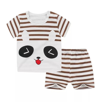 Baby & Kids 2pcs  Printed T-shirt Set (3mths-6yrs)-0131