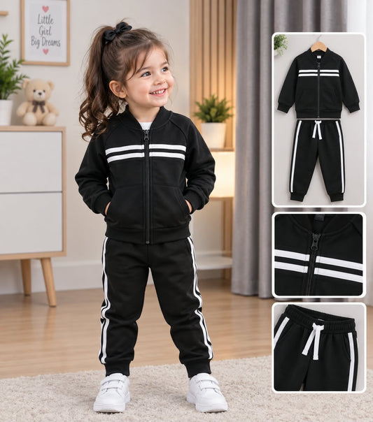 Girls Winter Tracksuit (Black)
