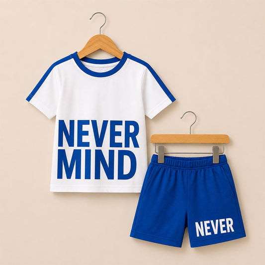 Blue Never Mind Kids Outfit Set 039