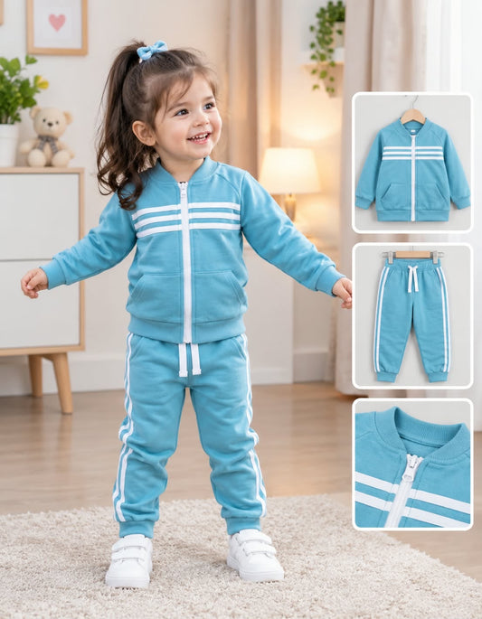 Girls Winter Tracksuit (Sky)