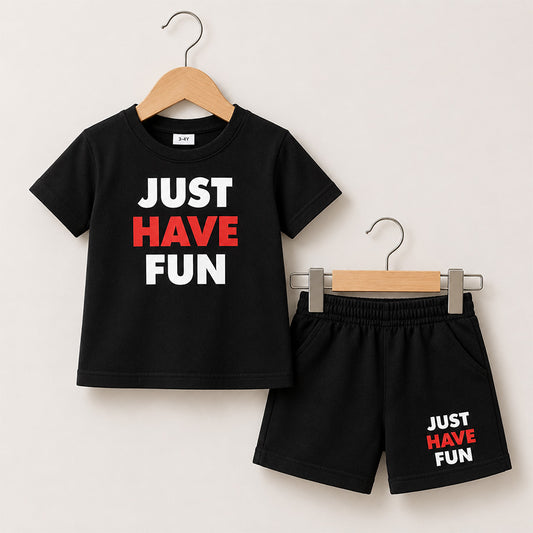 Boys Just Have Ful Printed Outfit Set 030