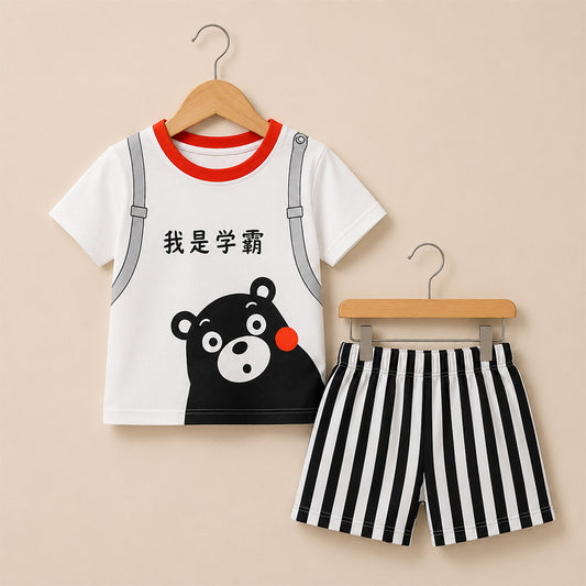 Cute Bear Toddler Outfit Set 040