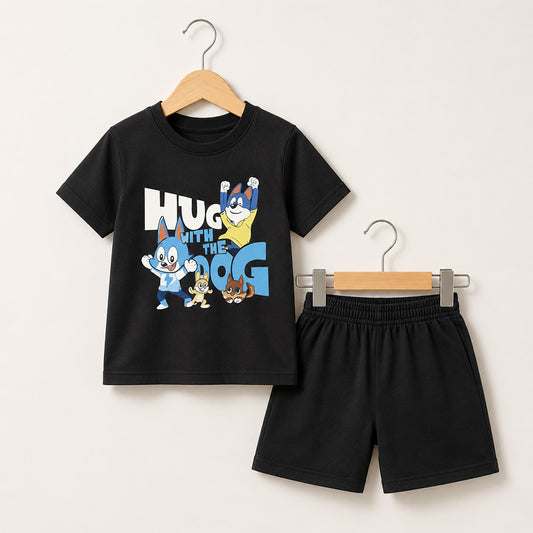 Hug With the Dog Kids Outfit Set 068