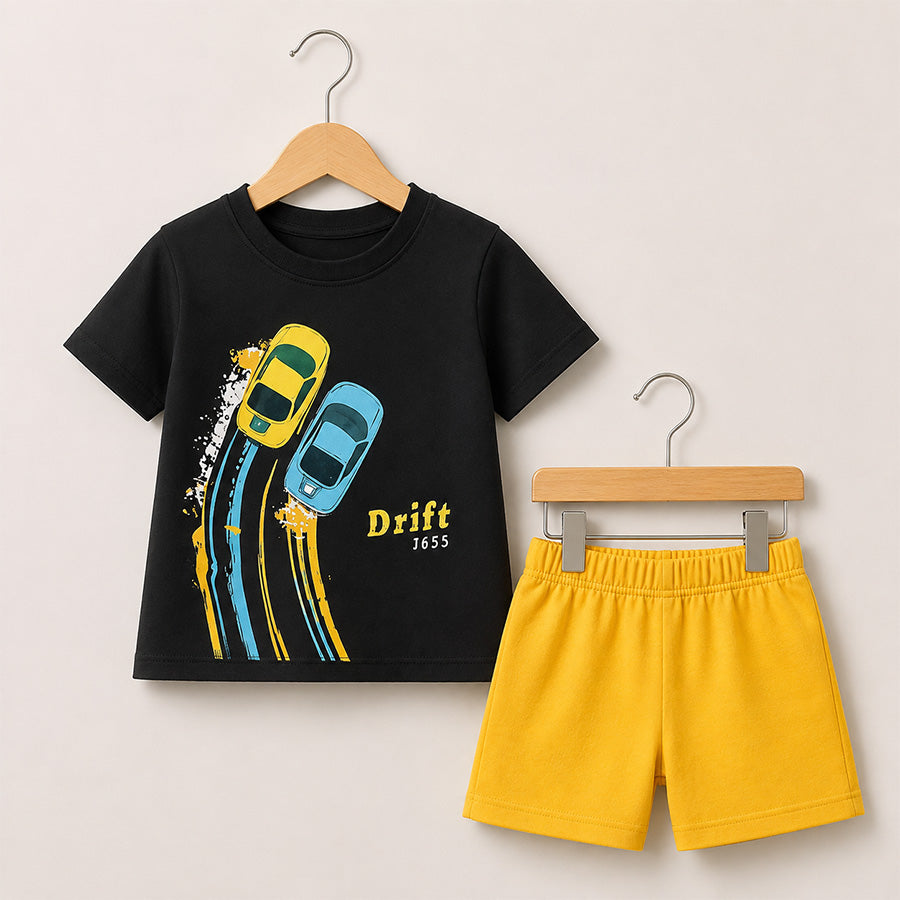 Kids Drift Car Outfit Set 013