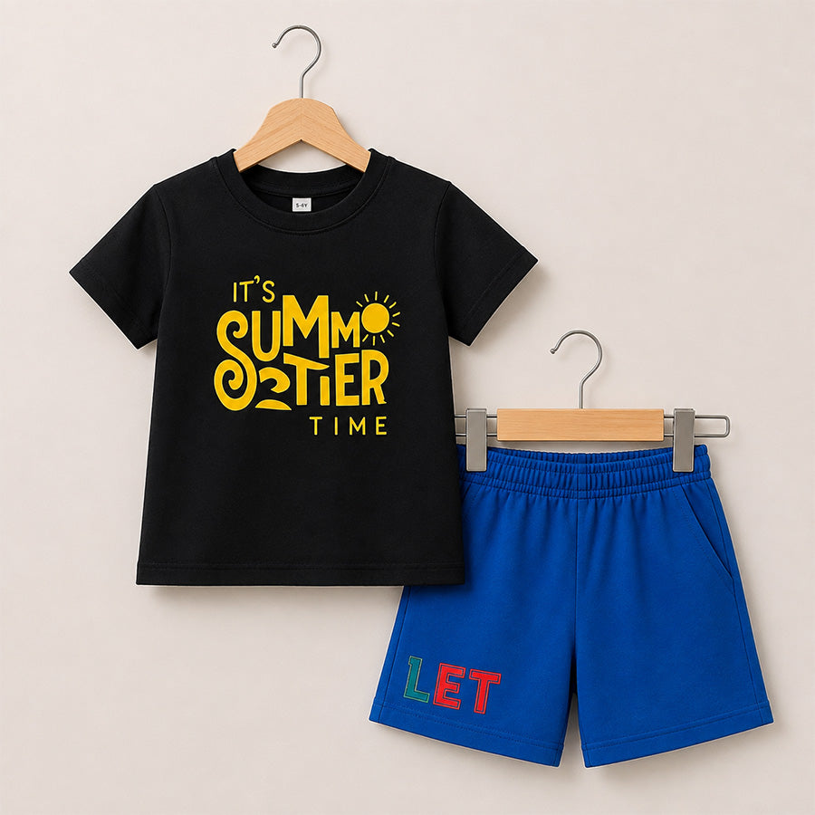 Kids’ Summer T-Shirt and Shorts Set 046