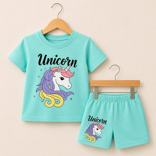 Mint Unicorn Kids Clothing Set 099