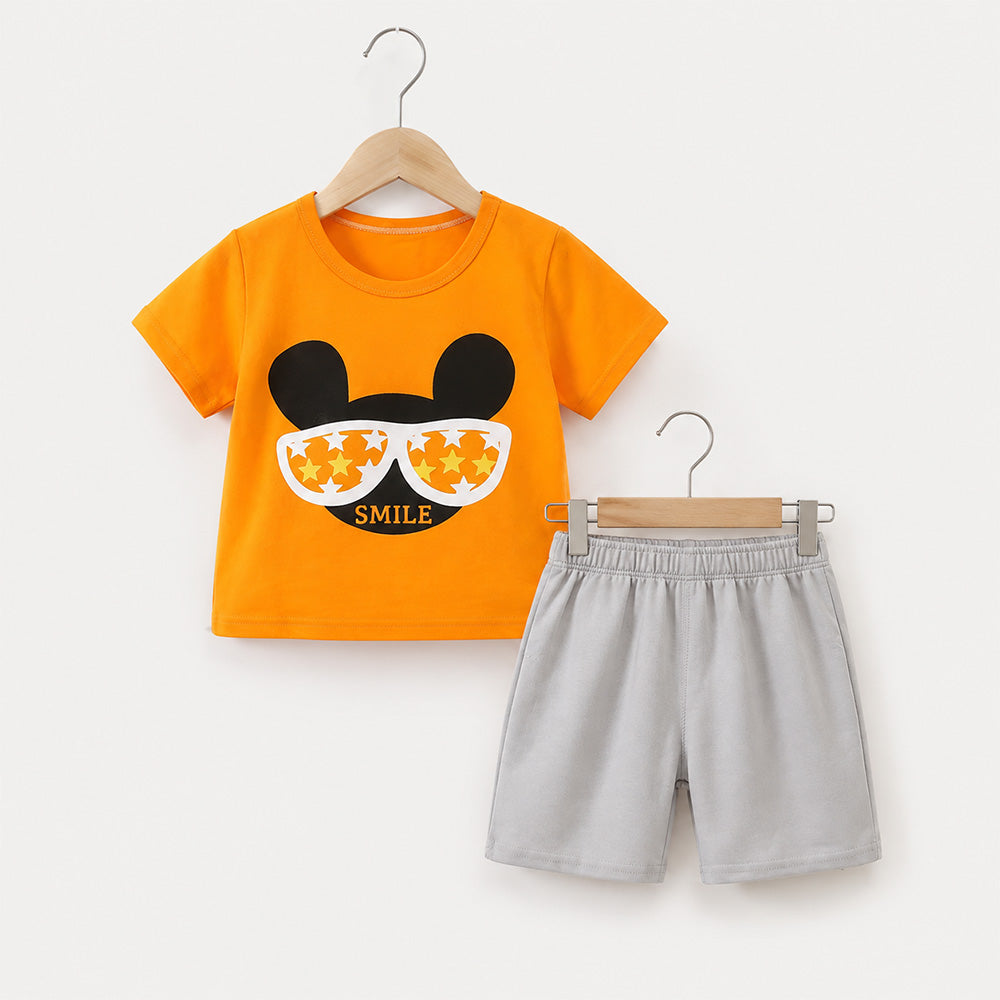 Orange Smile Outfit Set 075