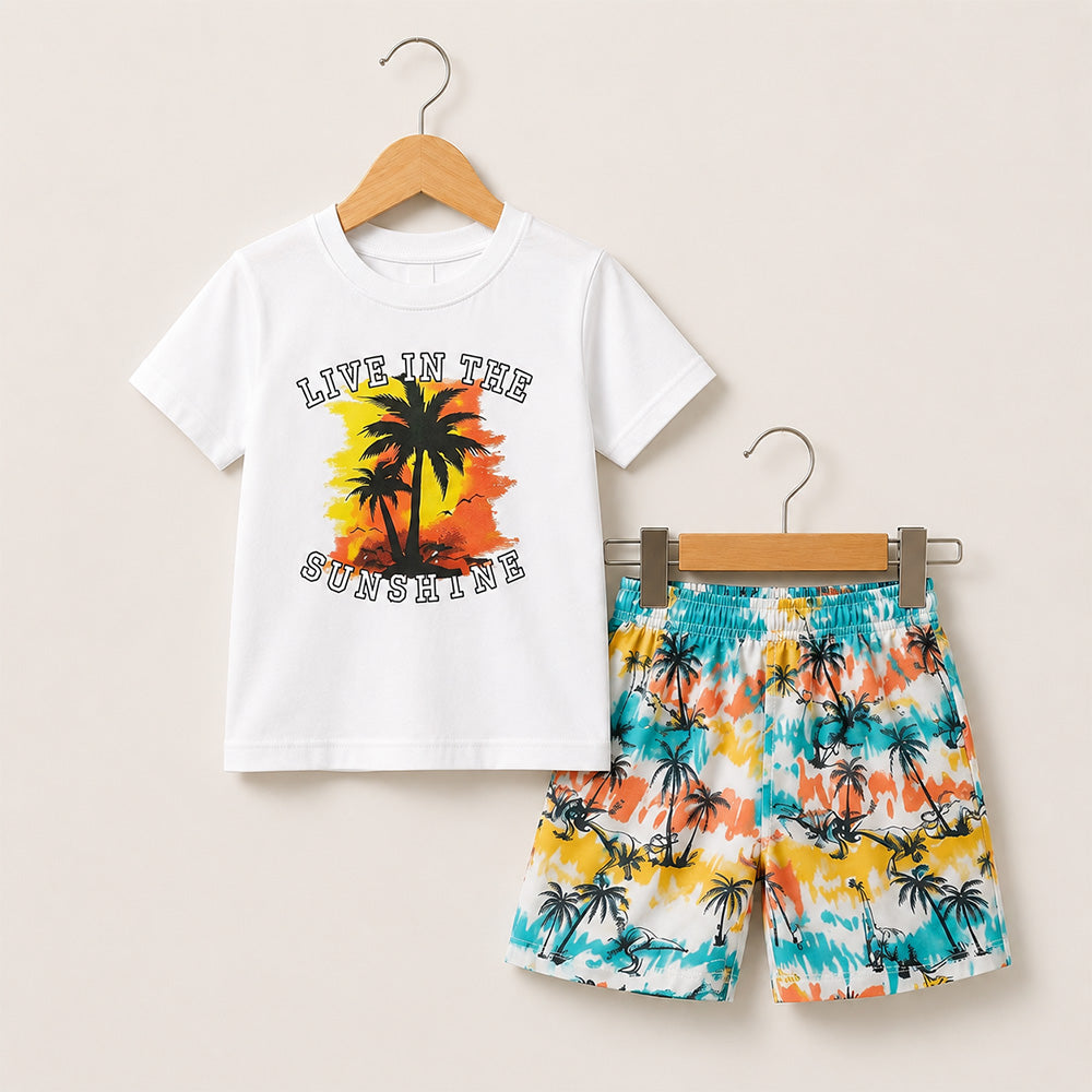 Tropical Sunshine Kids Outfit Set 090
