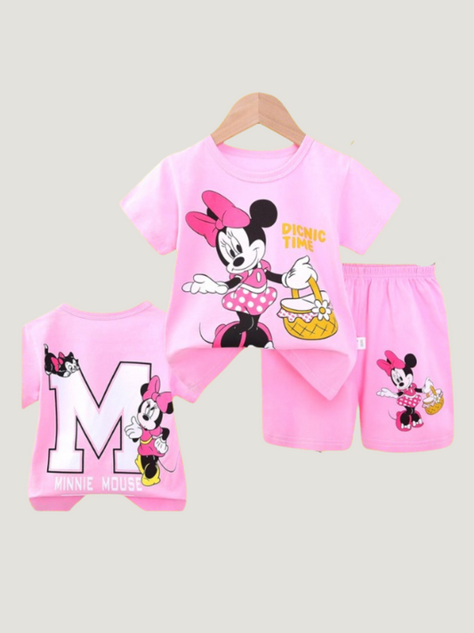 Baby & Kids 2pcs  Printed T-shirt Set (3mths-6yrs)-0118