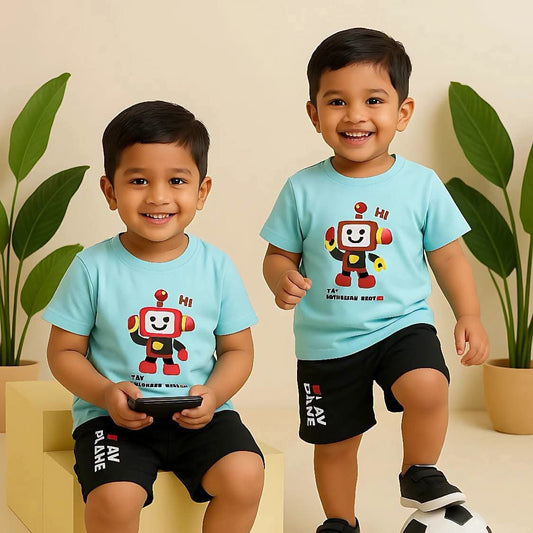Robot  Baby T-Shirt and Shorts Set 120