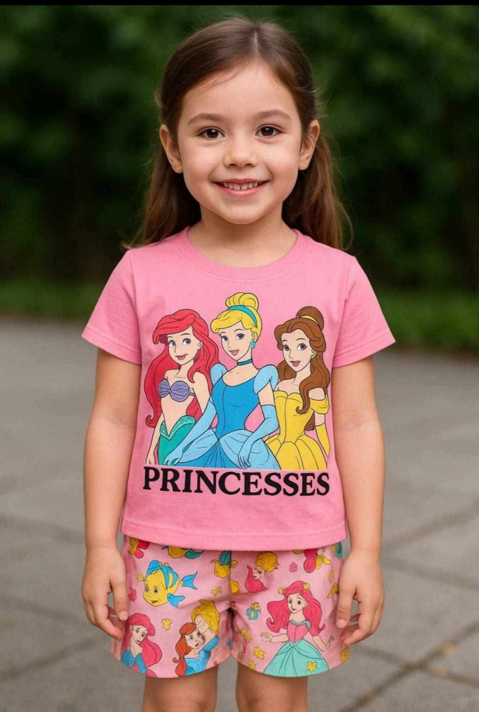 Girls T-Shirt & Pant Pink 235