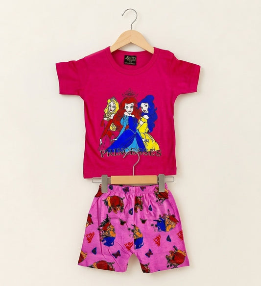 Girls T-Shirt & Pant Pink 235