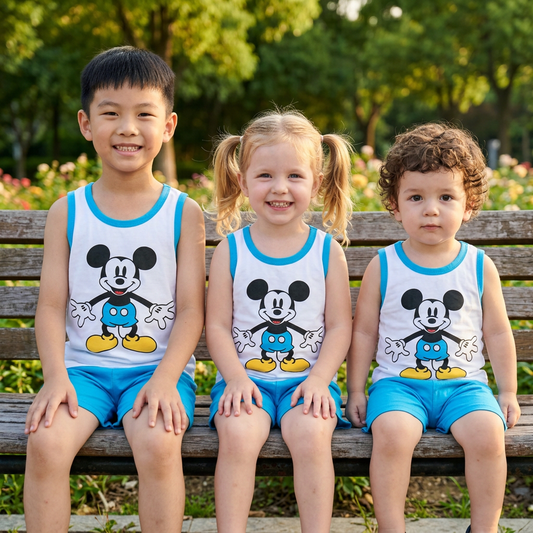 Baby & Kids 2pcs  Printed T-shirt Set (3mths-6yrs)-0159