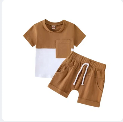 Baby & Kids 2pcs  Printed T-shirt Set (3mths-6yrs)-0013