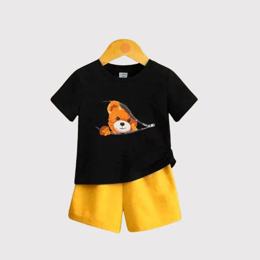 Baby & Kids 2pcs  Printed T-shirt Set (3mths-6yrs)-0040