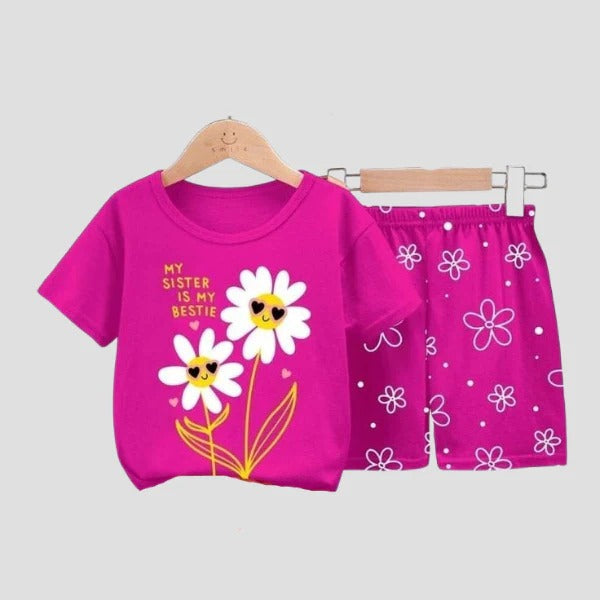 Baby & Kids 2pcs Printed T-shirt Set (3mths-6yrs)-0024