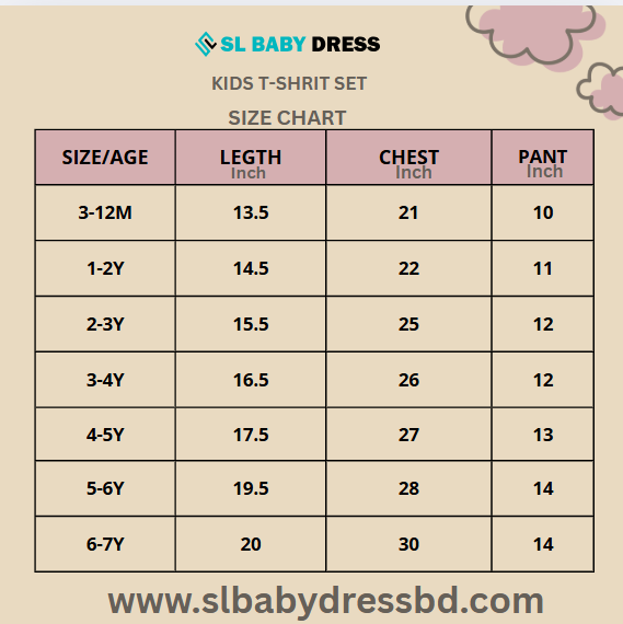 Baby & Kids 2pcs  Printed T-shirt Set (3mths-6yrs)-0066