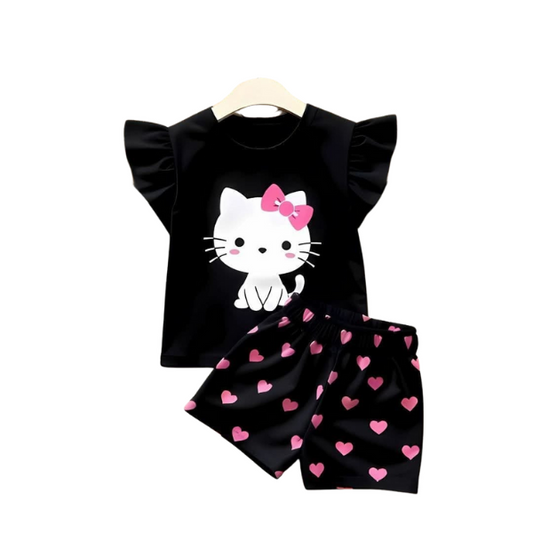 Baby & Kids 2pcs  Printed T-shirt Set (3mths-7yrs)-0088